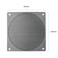 120mm Steel Mesh Filter Grill (Black, 1.1mm/0.9mm) - Coolerguys