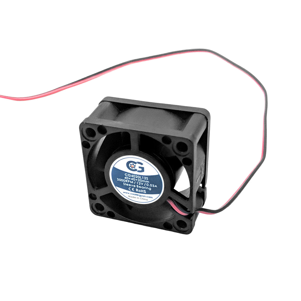 Coolerguys 40mm (40x40x20) 12 VDC 2pin Ultra Quiet Fan CG4020L12S for