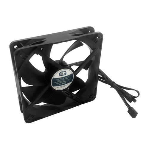 Coolerguys 120mm(120x120x25mm) 12 VDC 3Pin Low Speed Waterproof IP67 Fan CG12025L12-IP67