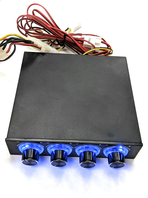 3.5" 4 Fan Manual Speed Controller with LED Knobs - Coolerguys