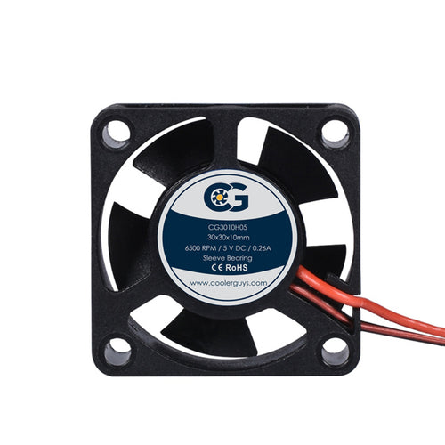 Coolerguys 30mm (30x30x10mm) 5V DC 2pin Fan CG3010H05