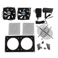 Coolerguys Dual 92mm Fan Cooling Kit with Thermal Controller