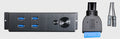 Lian Li USB 3.0 x 4 (20pin-plug) power/reset button BZ-U08 Black - Coolerguys