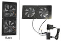 Coolerguys Dual  120mm fans  kit with pre-set thermal controller CG-1202-P - Coolerguys
