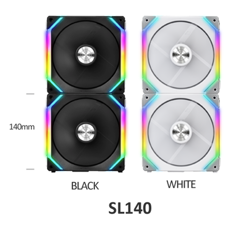LIAN LI UNIFAN SL140 2PC PACK BLACK/WHITE CONTROLLER – Coolerguys