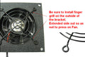 Coolerguys Bare Fan Bracket Kit for single hole 92mm (bare Kit) Multimedia Cabinet Cooling / Home Theaters. - Coolerguys