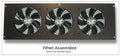 CG Fan Bracket Kit for (3 hole) Multimedia Cabinet Cooling / Home Theaters / Rack Mount - Coolerguys