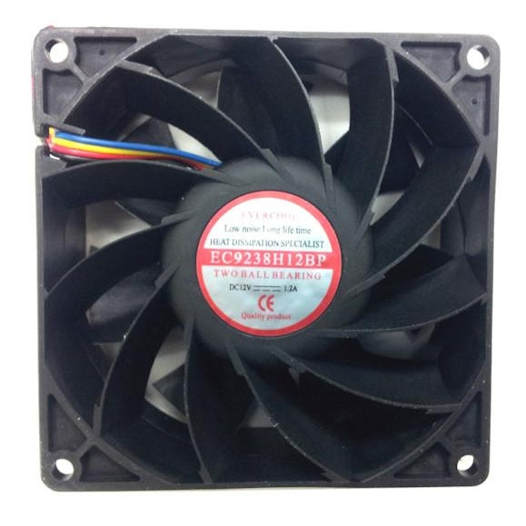 Evercool 92x92x38mm High Speed PWM Fan EC9238H12BP – Coolerguys