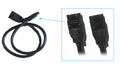 EVGA SATA three cable set (2) 18inch  straight and (1) 4Pin to 3-15Pin - Coolerguys