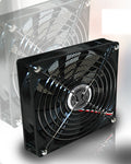Lian-li 140x140x25mm Fan with Black Mesh Grill and Chrome Grill BS-05 - Coolerguys