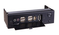 Lian Li Multi-Media Port with Power switch  Model: BZ-U01  Silver / Black - Coolerguys