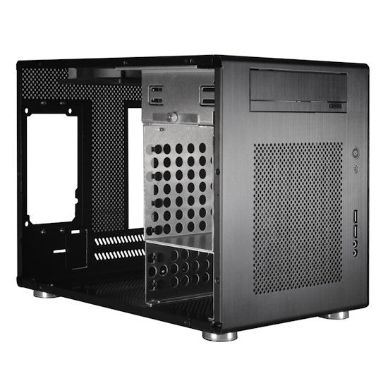 Lian-li PC-Q08B Lian-li Case Mini Tower Black Aluminum USB3.0