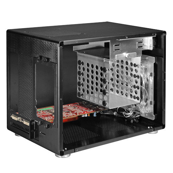 Lian-li PC-Q08B Lian-li Case Mini Tower Black Aluminum USB3.0 Lian-li PC-Q08B Lian-li Case Mini Tower Black Aluminum USB3.0