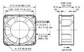 Mechatronics 80x80x25mm 12 Volt Fan with Locker Rotor Alarm Signal F8025M12B2-FSR - Coolerguys