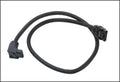 OKGear 18 inch Black Premium SATA III Round Cable 6GB/s Straight to Right Angle w/latch - Coolerguys