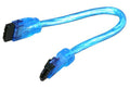 Sata III Premium Cable 6" UV Blue Straight to Straight OK6A3RUB11 - Coolerguys