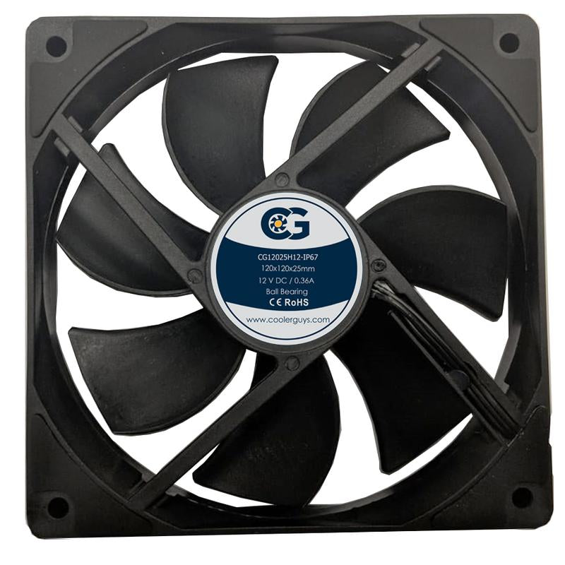 New Product! Coolerguys Dust and Waterproof IP67 Series Fan CG12025H12