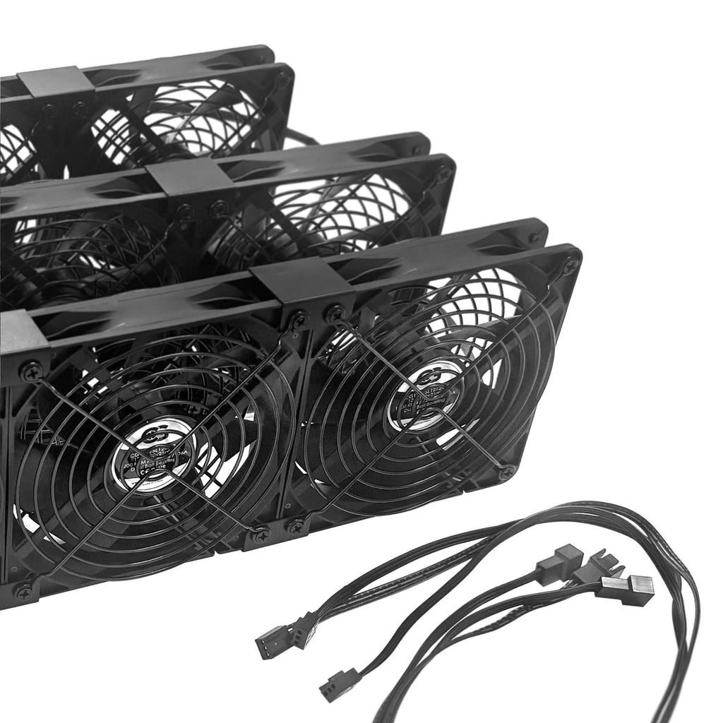 Coolerguys Triple 120mm Fan Cooling Kit (Pre-Assembled, 3-Pin 2-Wire,