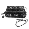 Coolerguys Triple 120mm Fan Cooling Kit (Pre-Assembled, 3-Pin 2-Wire, 30" Cable) – 3-Pack Set for 1A Barrel Connector Power Supply