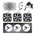 Coolerguys 3U Triple 120mm Fan Rackmount Cooling Kit with Low, Medium, or High Speed Fans