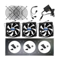 Coolerguys 3U Triple 120mm Fan Rackmount Cooling Kit with Low, Medium, or High Speed Fans