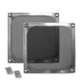 120mm Aluminum Fan Filter Grill, Black or Silver - Coolerguys