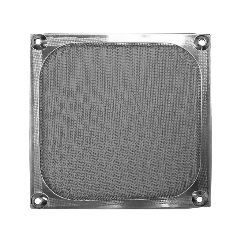 120mm Aluminum Fan Filter Grill, Black or Silver - Coolerguys