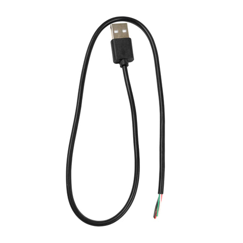 USB Male A to Bare Wire 18"