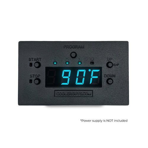 Coolerguys Programmable Fan Thermostat Controller with Staggered Interval Settings