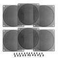 120mm Steel Mesh Filter Grill w/1.5mm Diameter Hole (Black)