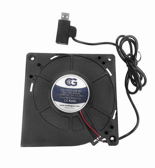 Coolerguys 120mm (120x120x32) USB 5v Blower Fan