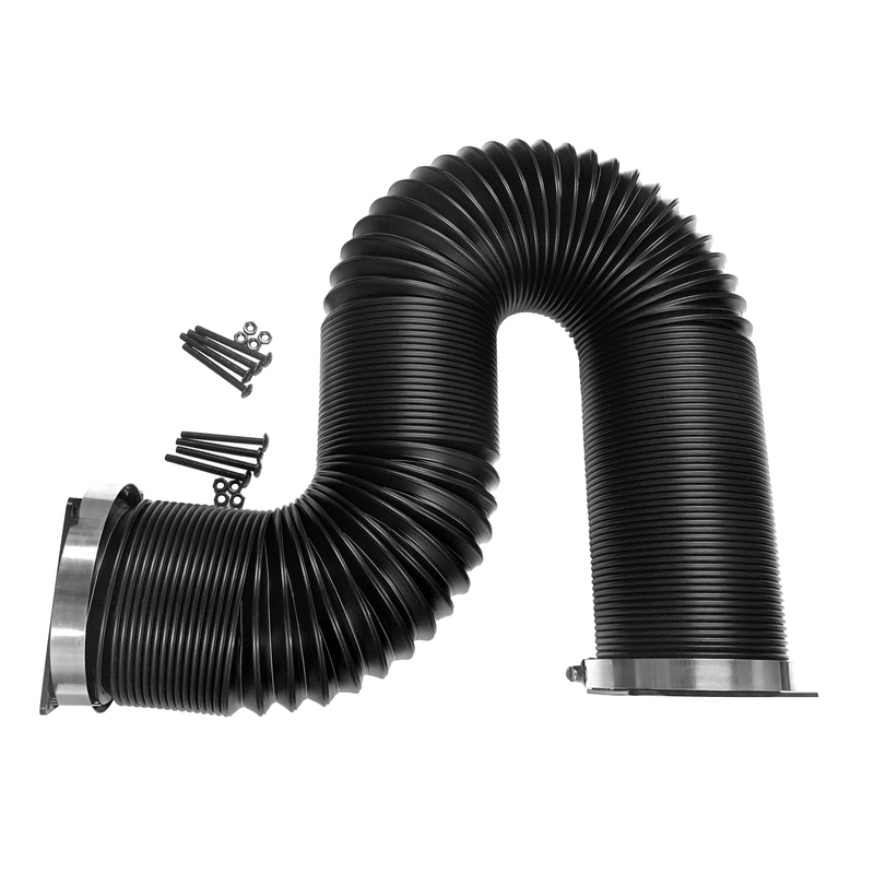 CoolerGuys 80mm Flexible Vent Duct Tubing w/ Fan End Caps