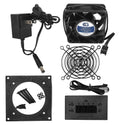 Coolerguys 3.5 Inch Single 60mm Fan Cooling Kit with Optional Thermostat