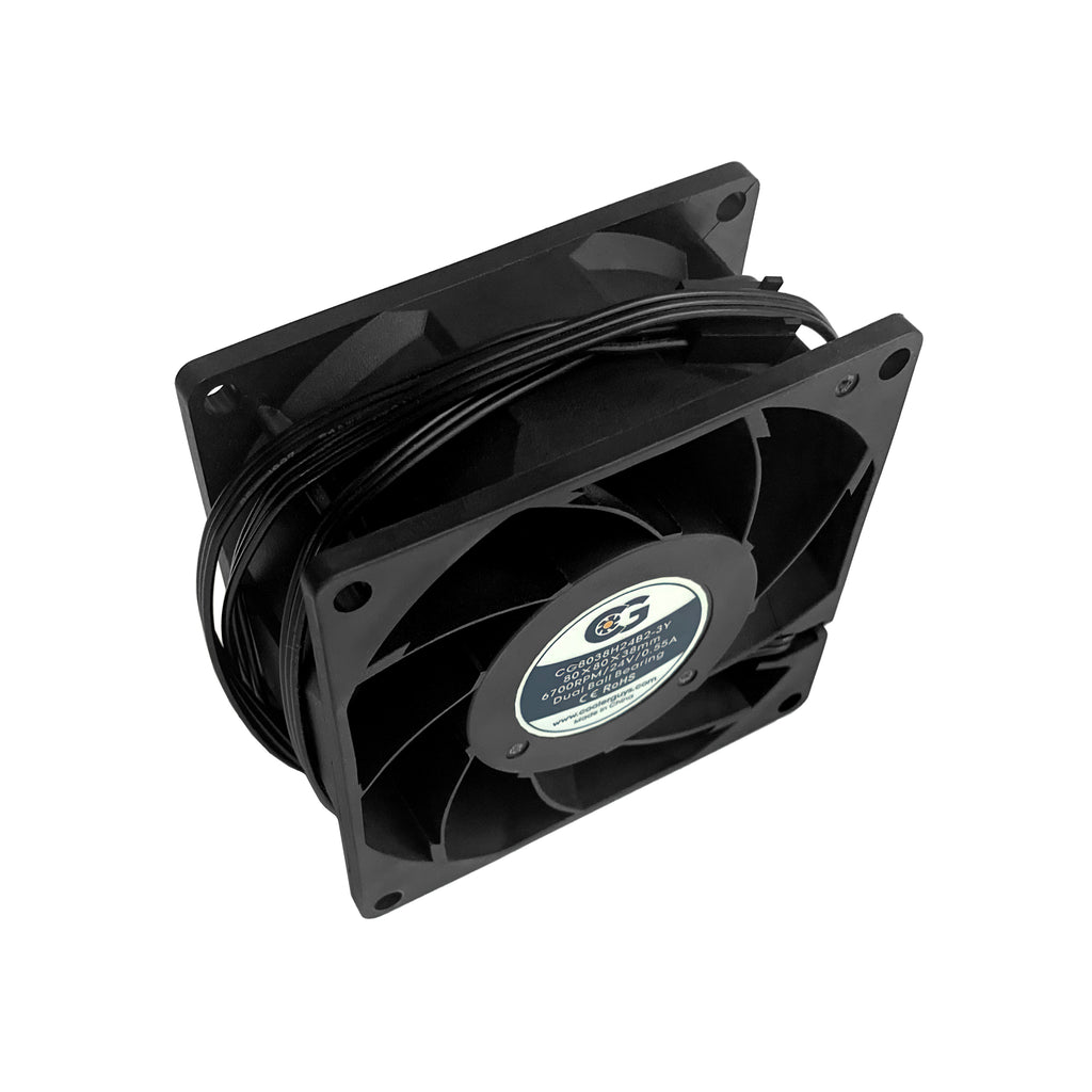 Coolerguys 80x80x38mm 24V DC High Speed 3pin Fan CG8038H24B2-3Y