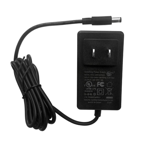 Coolerguys 110-240VAC Input 24V 1.5A Output Power Supply with 1.5m Cable & Barrel Connector