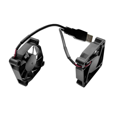 Dual (50x50x10) USB Fans, IP67 with 4-inch cord