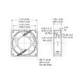 Mechatronics 120x120x38mm AC Axial Fan Ball Bearing 230V 50/60Hz UX12AC23-BTHR-7 - Coolerguys