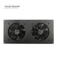 Acrylic Fan Bracket Kit for (2 hole) 120mm Multimedia Cabinet Cooling / Home Theaters