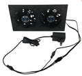 Cabcool 802 Lite 12v Dual 80mm Fan Cooling Kit for Cabinet & Home Theaters