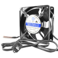 Best Electronics 120x120x38mm AC Fan with Thermal Switch BT12038B1M and Power Cord