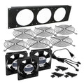 Coolerguys 3U Rackmount System Kit with 3-120mm Low-Speed AC Fans and Power Cord CG3U3-120L