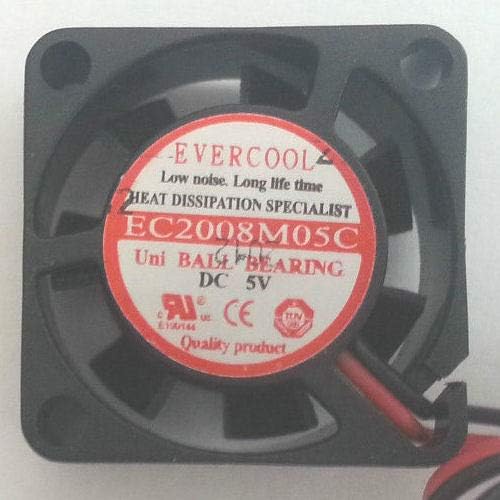 Evercool 20×20×8mm Medium Speed 5 Volt Fan EC2008M05C