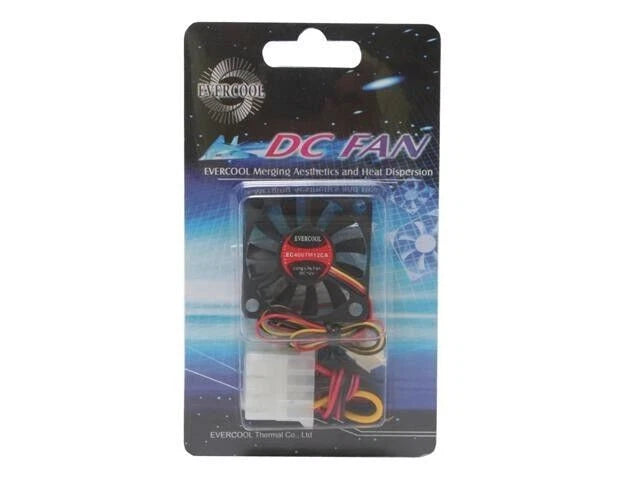 Ventola Evercool EC4028HH12BP 40x28mm, 12V, PWM 4 Pin, Doppio Cuscinetto A Sfera, Alta Velocità, Nera