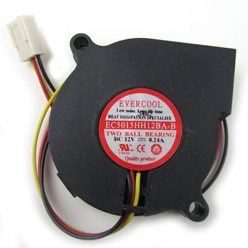 Evercool 50×50×15mm High Speed 12 Volt Fan EC5015HH12BA-B