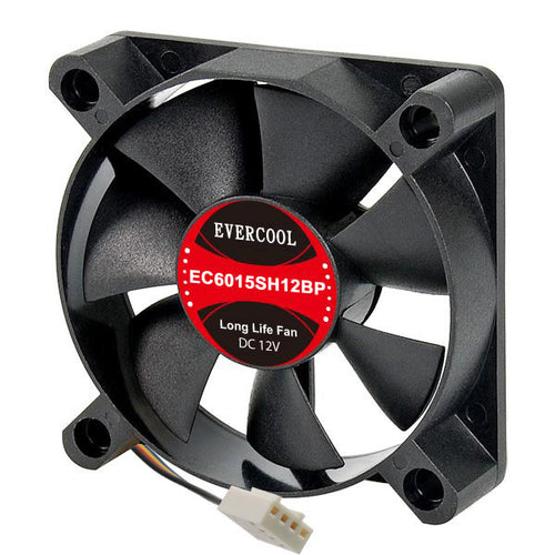 Evercool 60×60×15mm High Speed 12 Volt Fan EC6015SH12BP