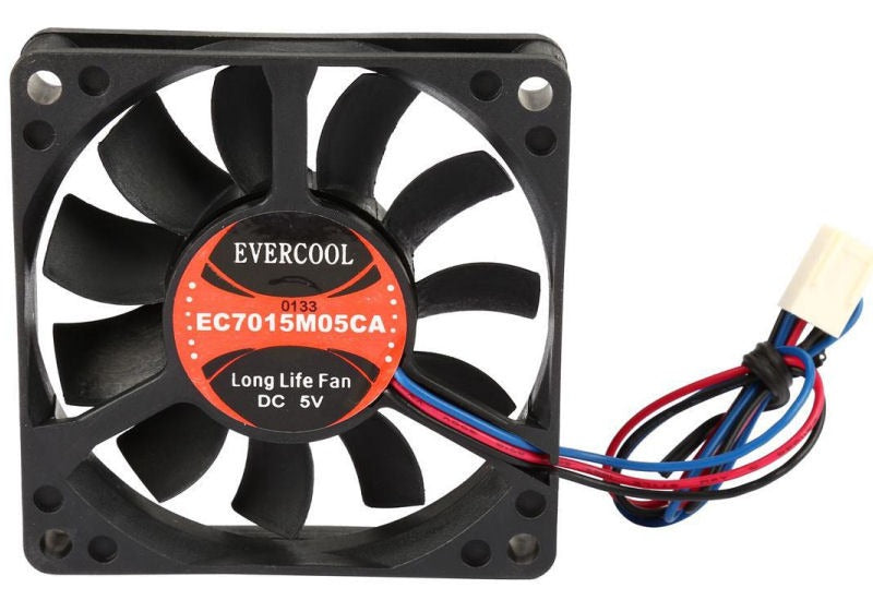 Evercool 70x70x15mm Ball Bearing 5V 3 Pin Fan EC7015M05CA