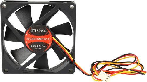 Evercool 80×80×15mm Medium Speed 5 Volt Fan EC8015M05CA