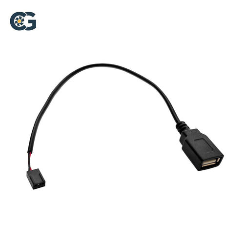 USB A Female to 3pin Male Adapter Cable 15cm-long