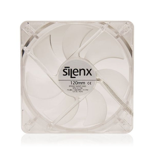 SilenX 120x120x25mm 12V Effizio 3rd Generation Fluid Dynamic Bearings Quiet Fan EFX-12-15B - Coolerguys