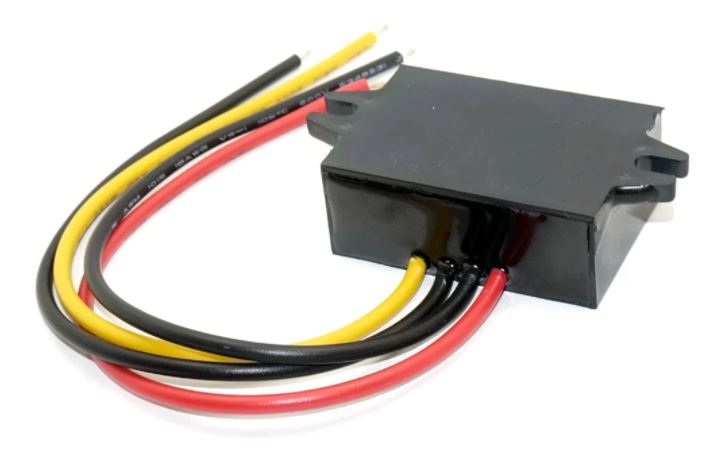 15-50vDC (24v or 48v) to 12vDC Step Down Adapter IP68 for Boats, Trucks, Solar, or Other Devices